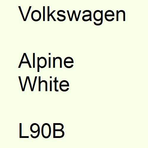 Volkswagen, Alpine White, L90B.